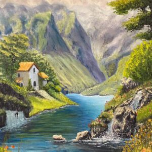 Sanctuary oil painting