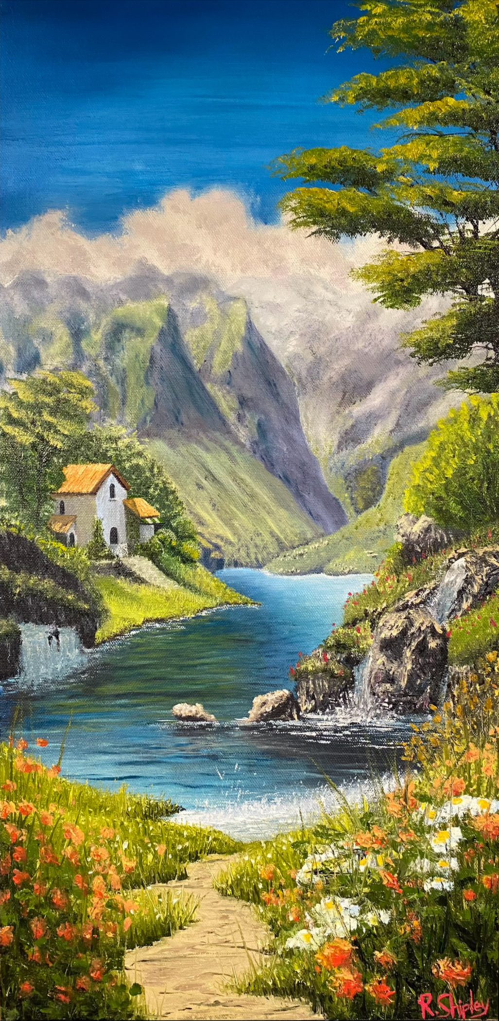 Sanctuary oil painting