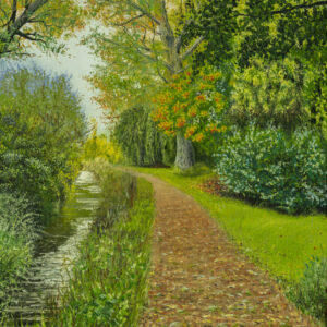 River Foss In Autumn Oil Painting